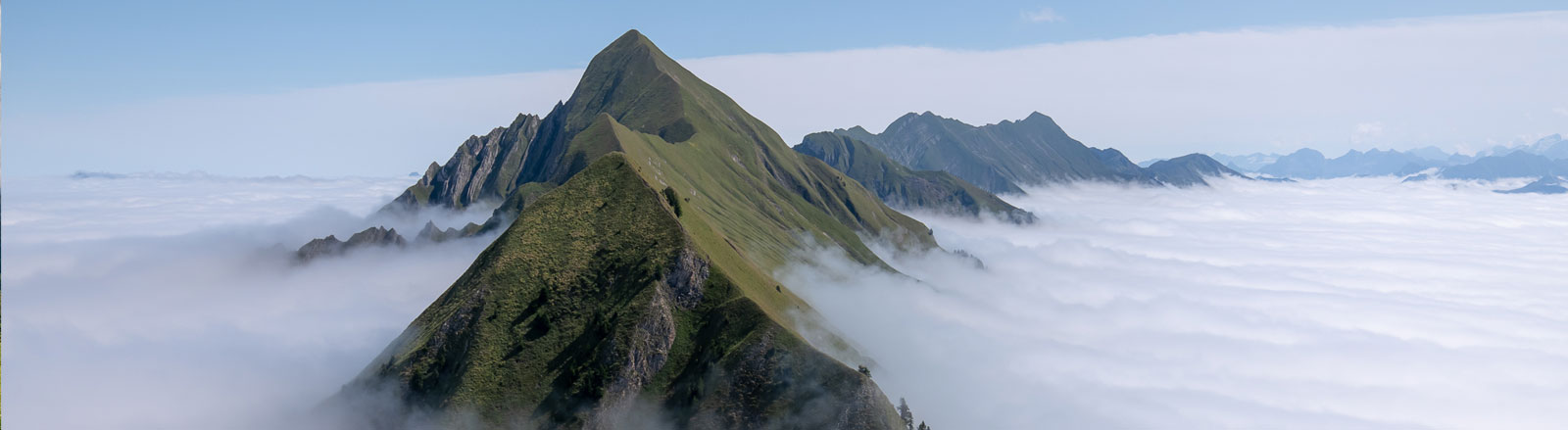 Island in a sea of clouds. Brienzergrat, Sunday 7 August, 2022.